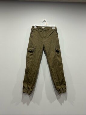 Army green carpenter style trousers